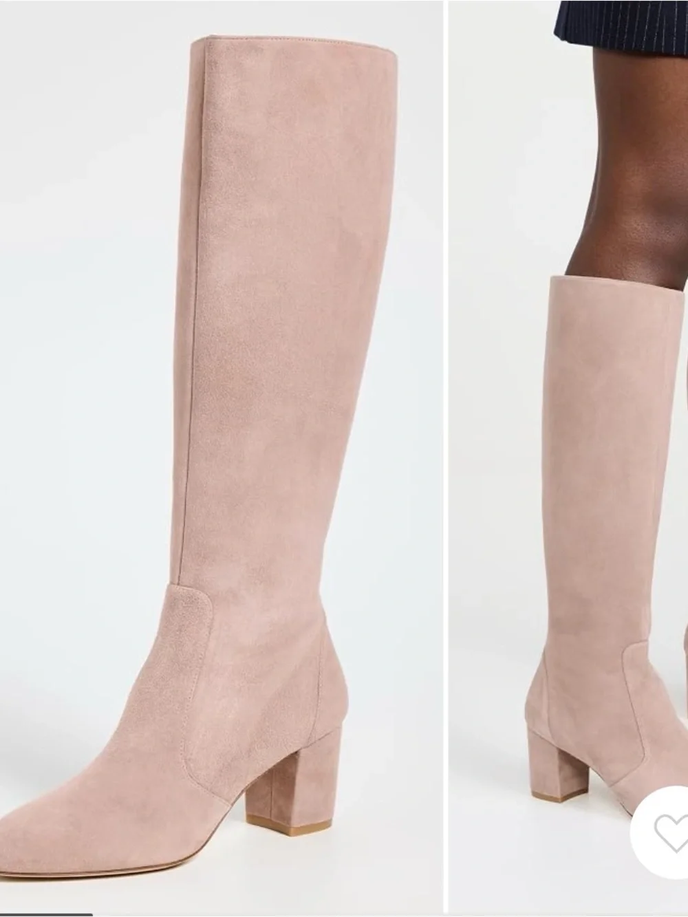 Yuliana Knee High Zip Boots 60 mm - Fawn (Stuart Weitzman)